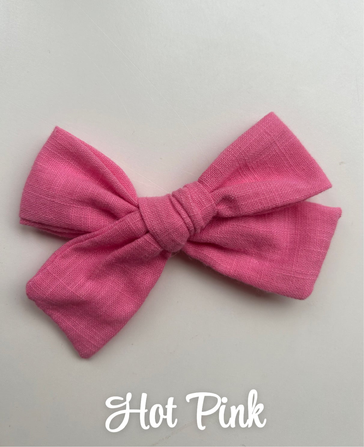 Linen Bow Hairclip