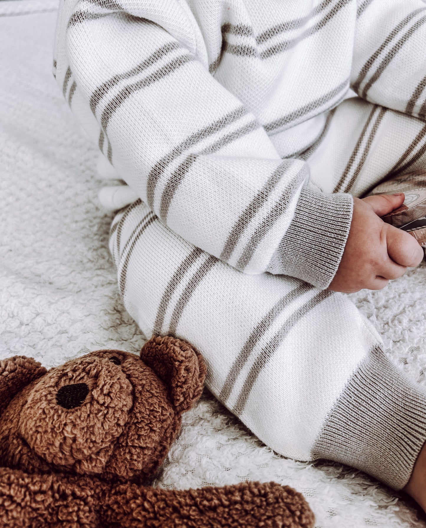 Grey Stripe Lounge Set