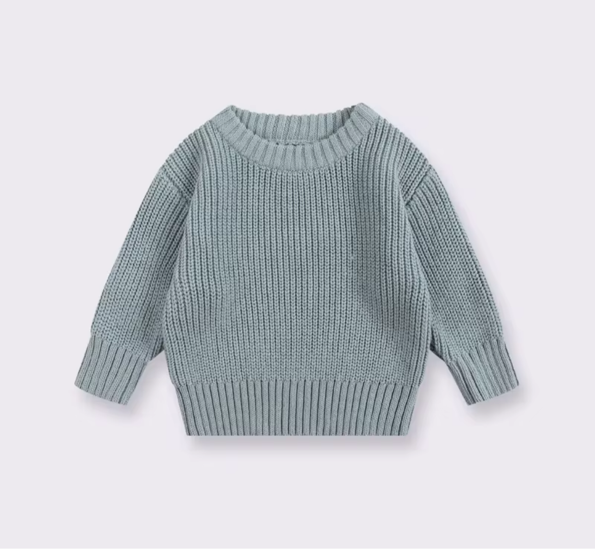 Knit Jumper - Dusty Blue