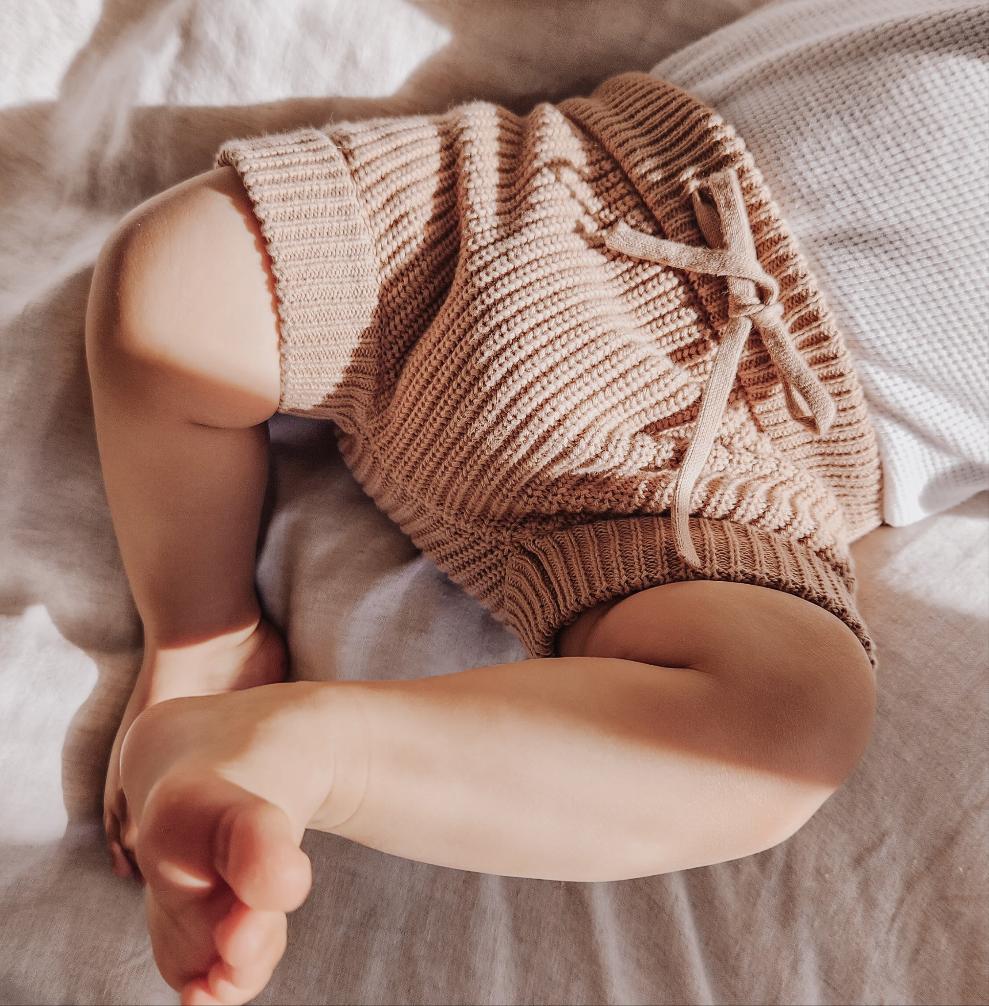 Knit Shorties - Biscotti