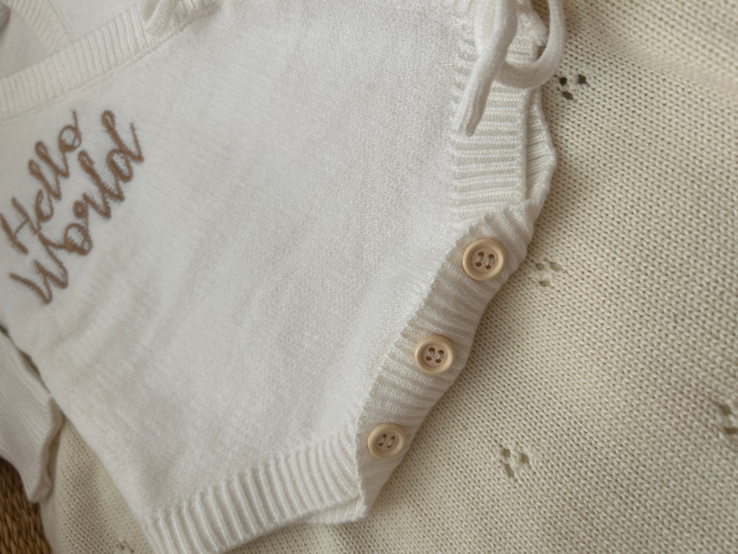 ‘Hello World’ Tie Romper