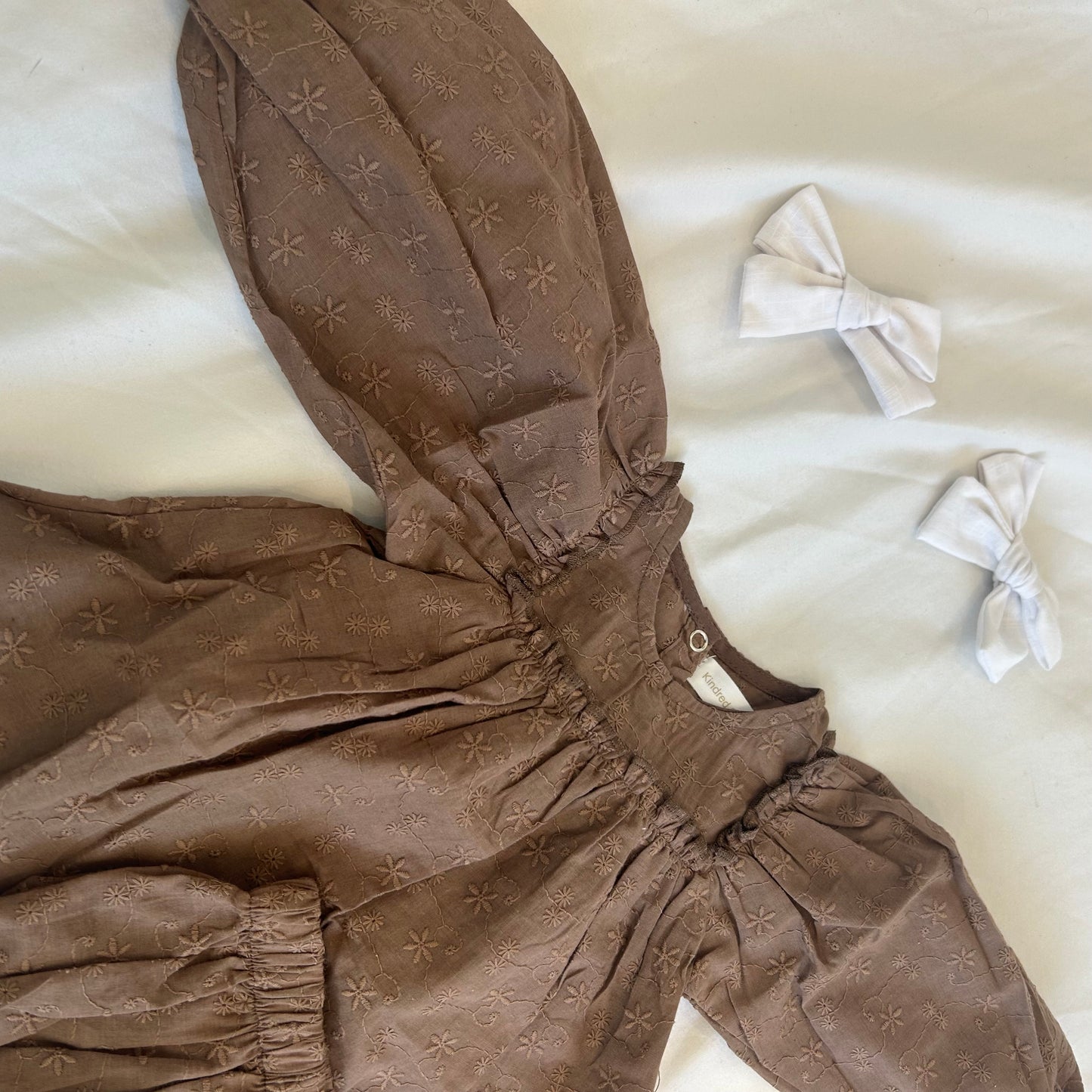 Lola Puff Sleeve Top And Bloomers - Chocolate