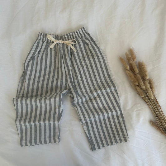 Charcoal Stripe Pants